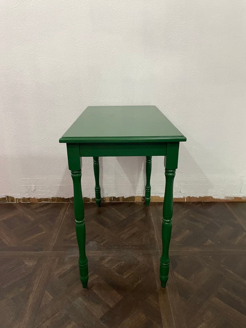 期間限定価格　アンティーク　テーブル　デスク　机　リペイント　世界一点物