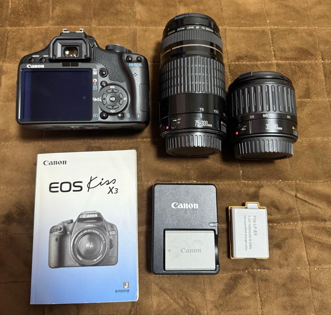 Canon Kiss X3 デジタル一眼レフ 望遠レンズ