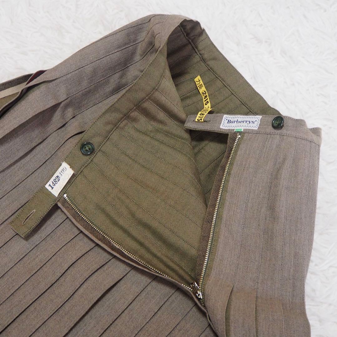 極美品 レア✨バーバリー プリーツスカート ロング ノバチェック ヴィンテージ