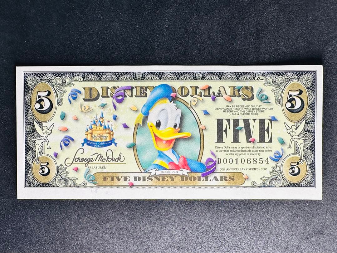 Disney Dollars ディズニーダラーズ 50周年記念 3枚セット
