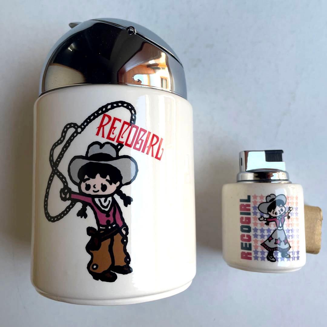 レコガール　灰皿 ライター 本秀康　レア