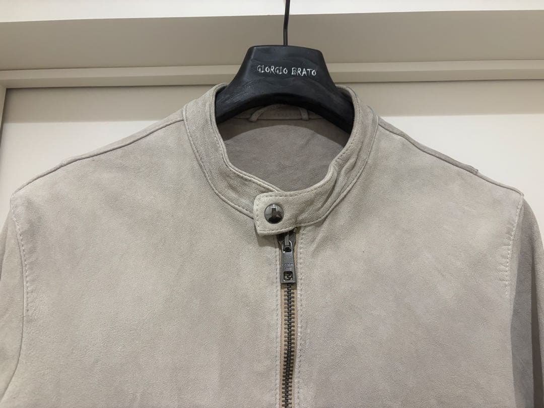GIORGIO BRATOジョルジオブラット23FWスエードシングルライダース
