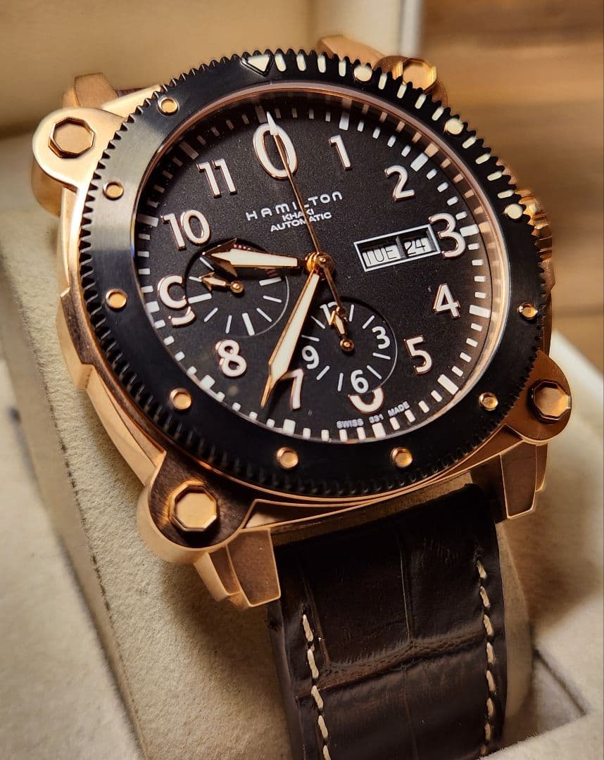 定価31万　ハミルトン　カーキ　ビロウゼロ　自動巻き　腕時計　khaki