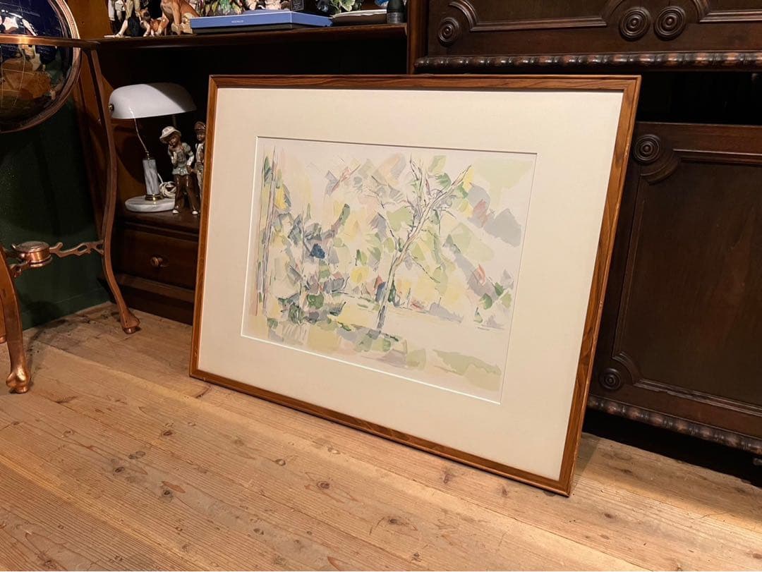 ポール•セザンヌ リトグラフ アート 絵画 インテリア 額縁