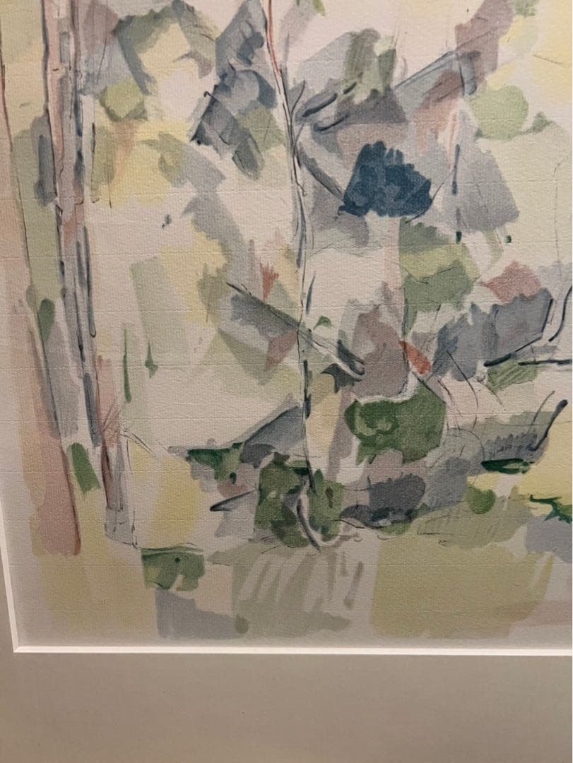 ポール•セザンヌ リトグラフ アート 絵画 インテリア 額縁