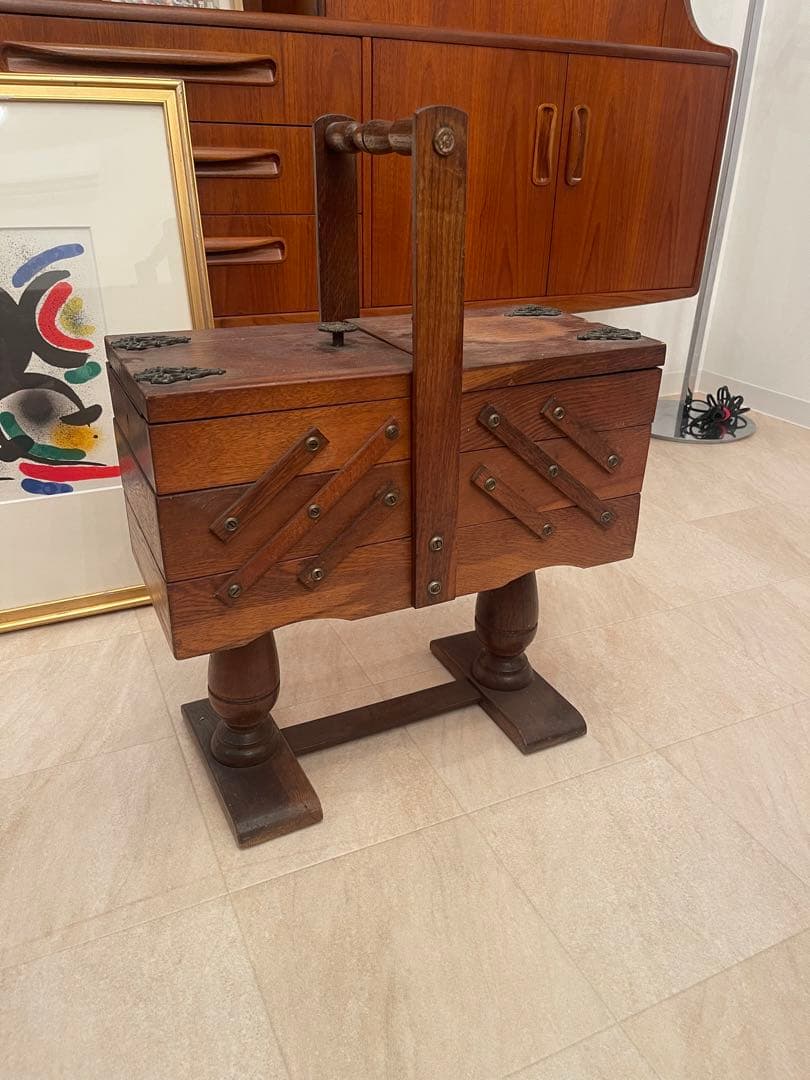 アンティーク　ソーイングボックス　A