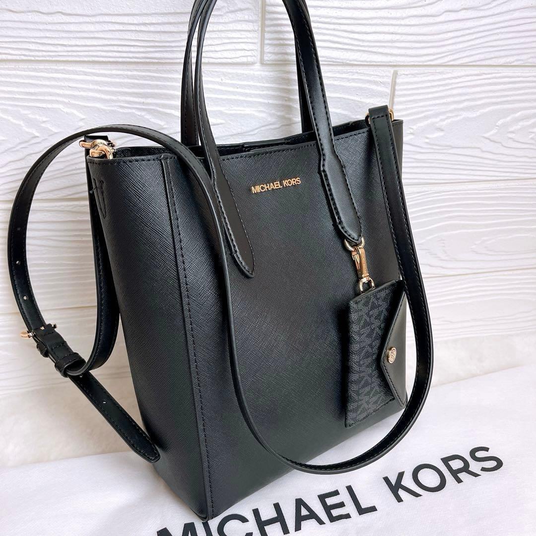 極美品☆MICHAEL KORSマイケルコース 2wayショルダーバッグ 黒