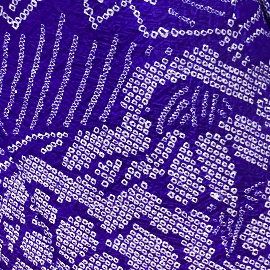 ［9166］振袖 4点セット 総絞り 成人式 着物 袷 正絹 卒業式 紫 逸品