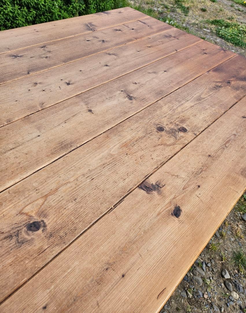 専用ヴィンテージ 無垢材 ダイニングテーブル 木製 古材 作業台カフェ アトリエ