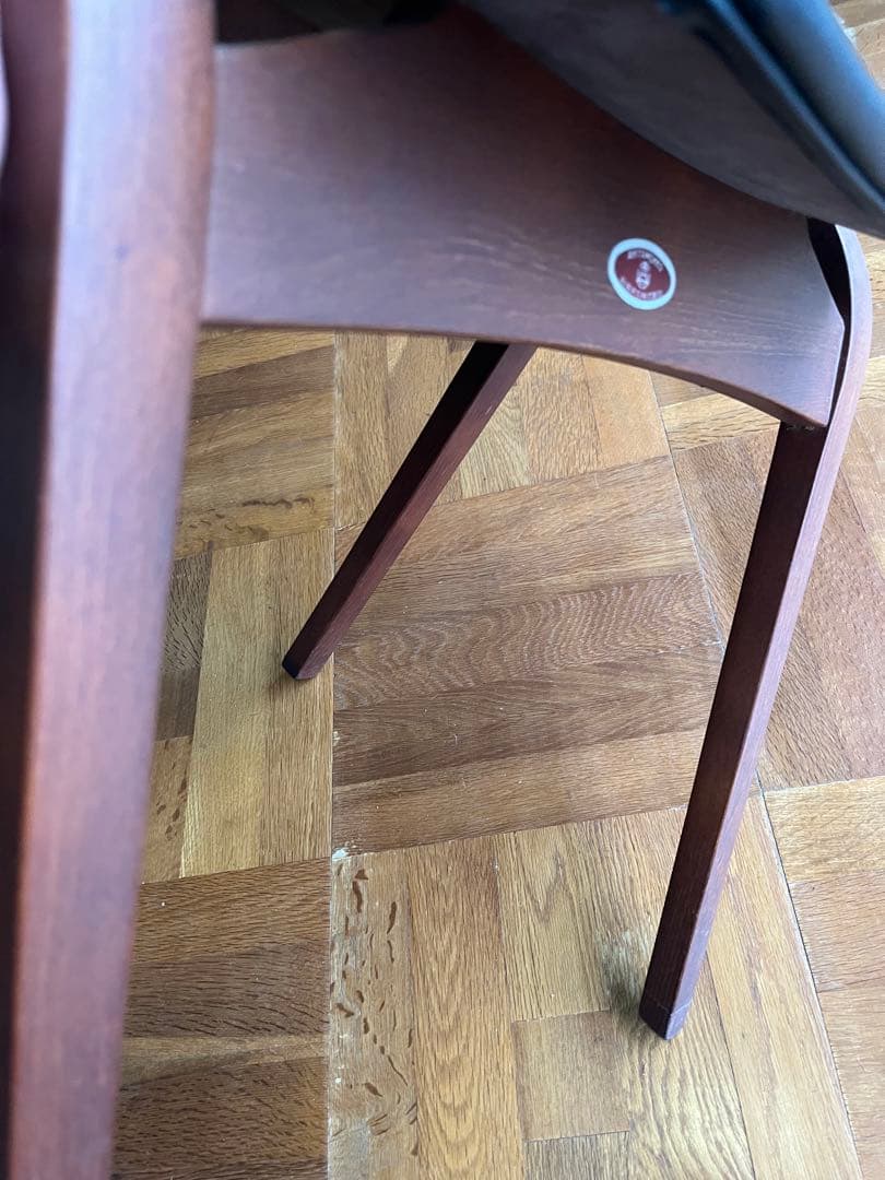 秋田木工 スツール 黒 2脚