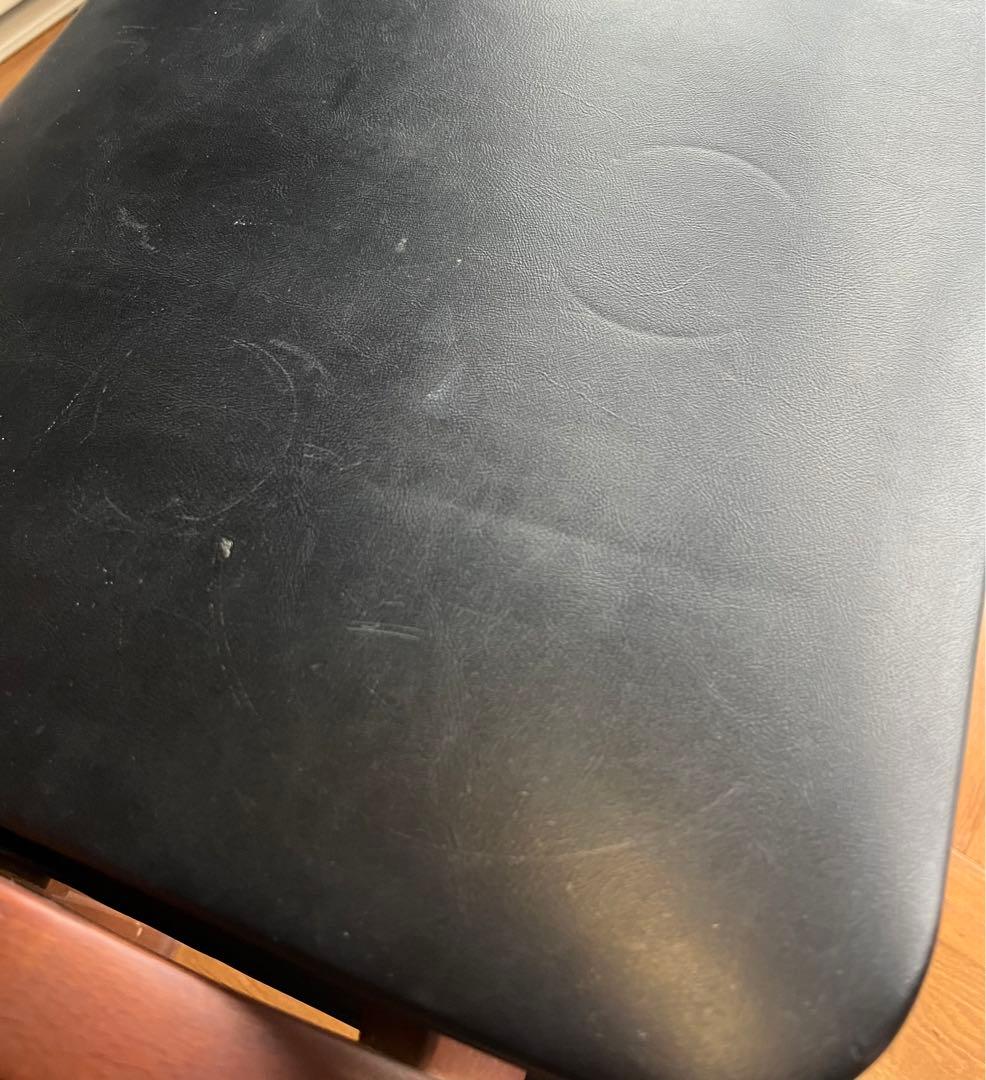 秋田木工 スツール 黒 2脚