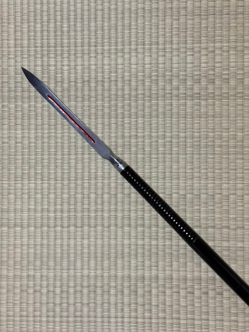 槍　やり　3本継　黒呂　模造刀　模擬刀　美術刀　舞踊　大衆演劇　芝居