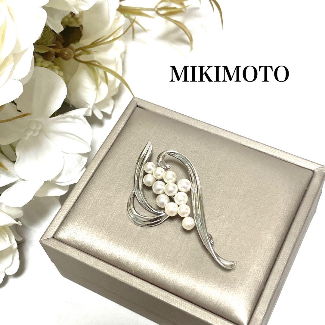 希少 皇室御用達 MIKIMOTO ミキモト アコヤ真珠 パール ブローチ