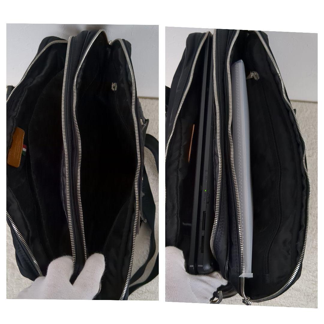 【極美品】アンドレアロッシ　2層 ブリーフケース　2way　ナイロン　A4収納可