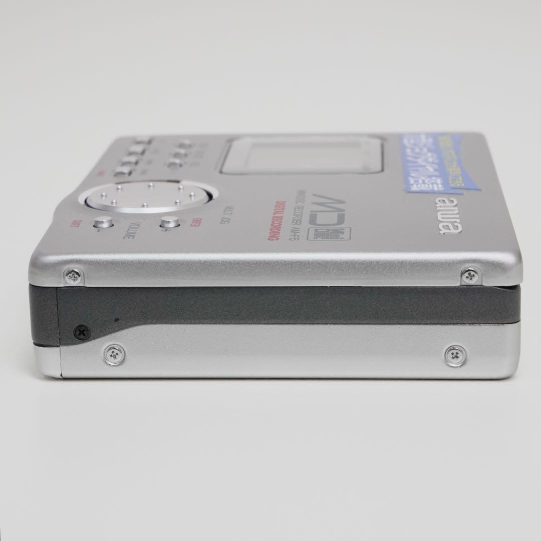 使用感ほぼ無し！aiwa AM-F5 ポータブルMDレコーダー