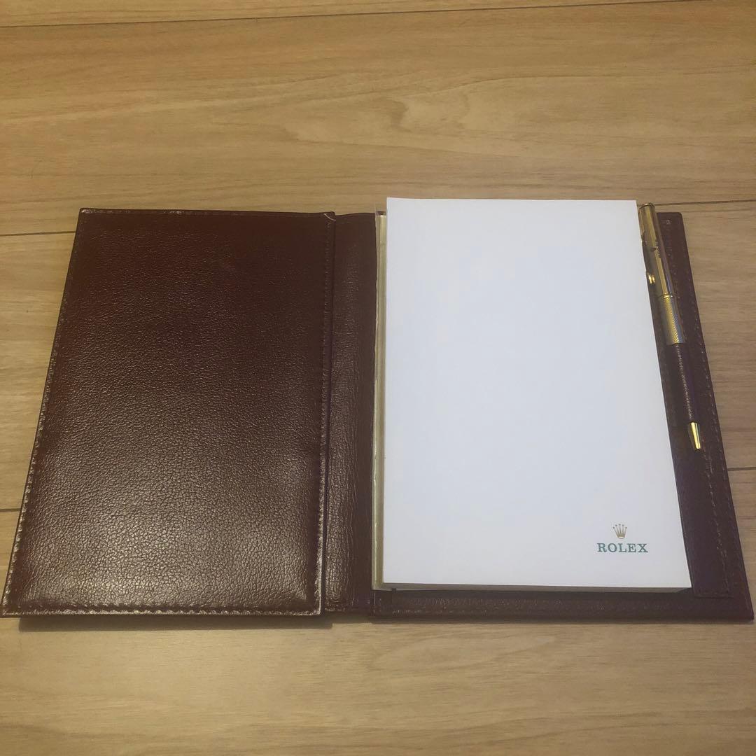 ROLEX 3点セット　メモ帳ケース　メモ帳　ボールペン　非売品