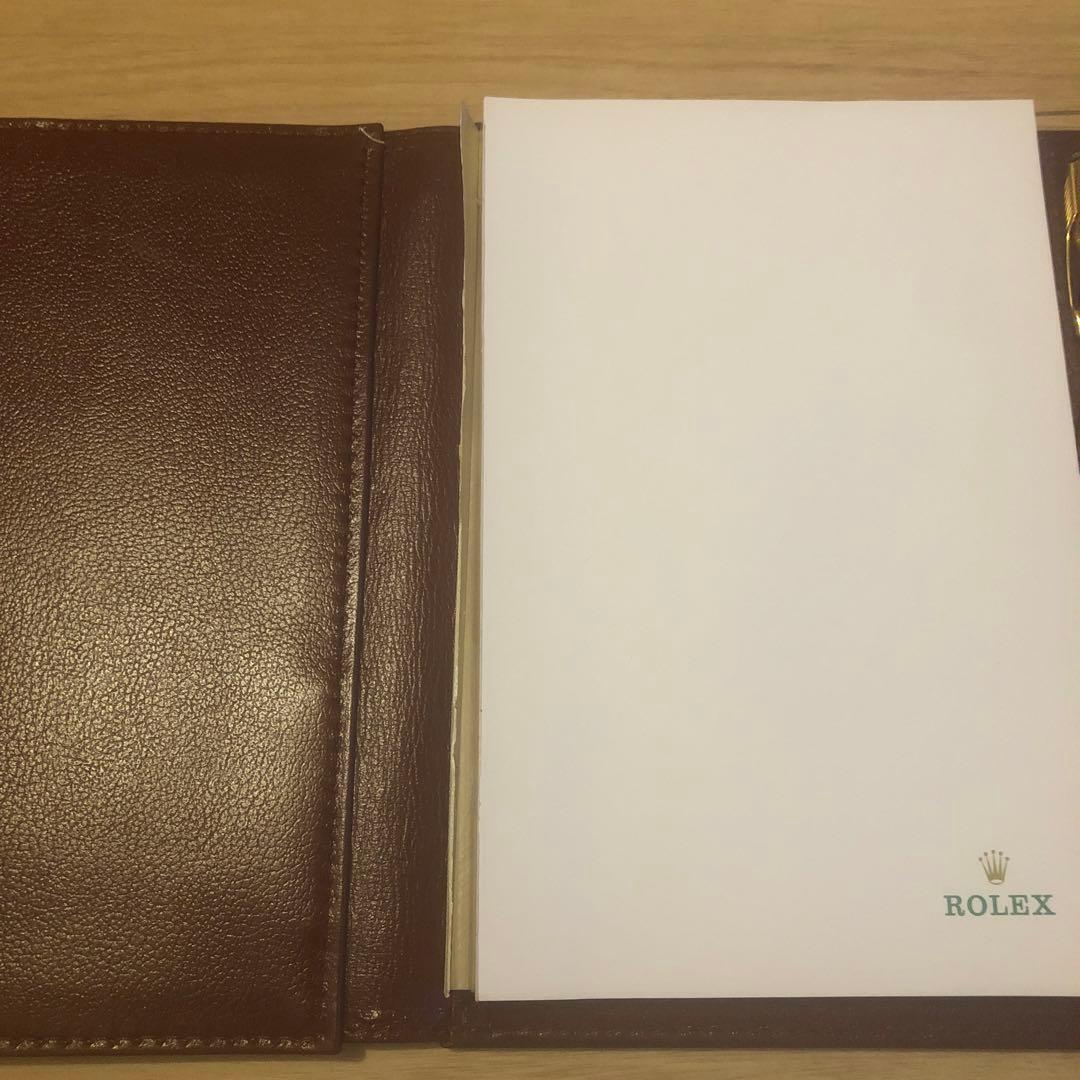 ROLEX 3点セット　メモ帳ケース　メモ帳　ボールペン　非売品