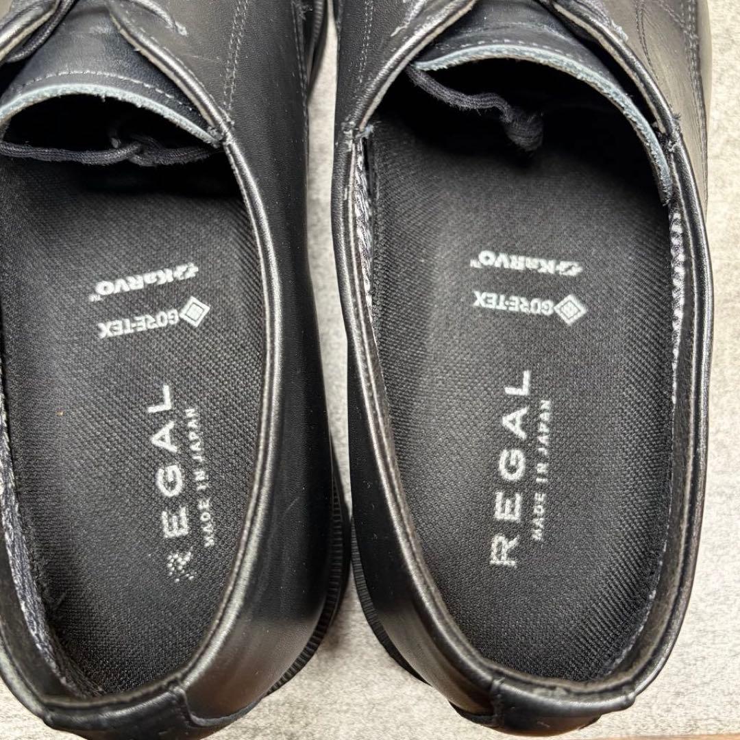 美品　REGAL リーガル　プレーントゥ　レザービジネスシューズ　ゴアテックス
