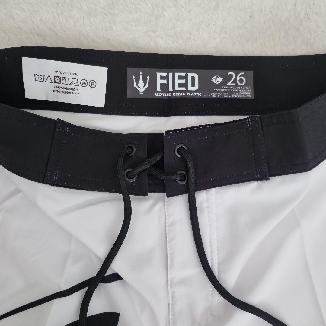 FIED ファイド サーフパンツ Sサイズ ホワイト ストライプ フィジーク
