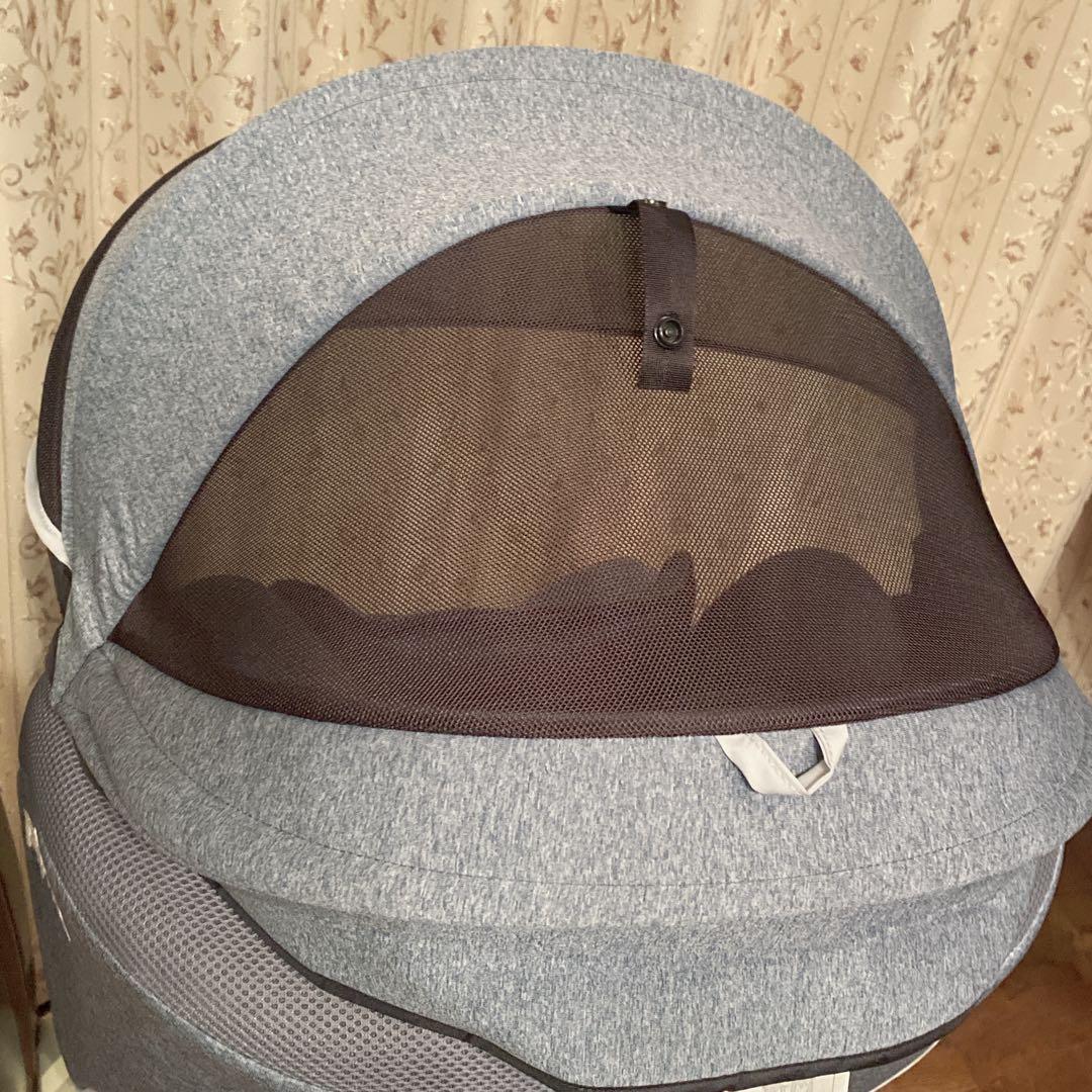 ✨美品✨Aprica クルリラAD チャイルドシート 回転式　ライトネイビー