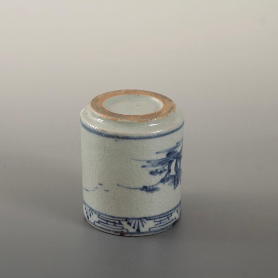 染付 筒碗 筒茶碗 筒盃 香炉 古美術 古染付 古道具 アンティーク 茶道具