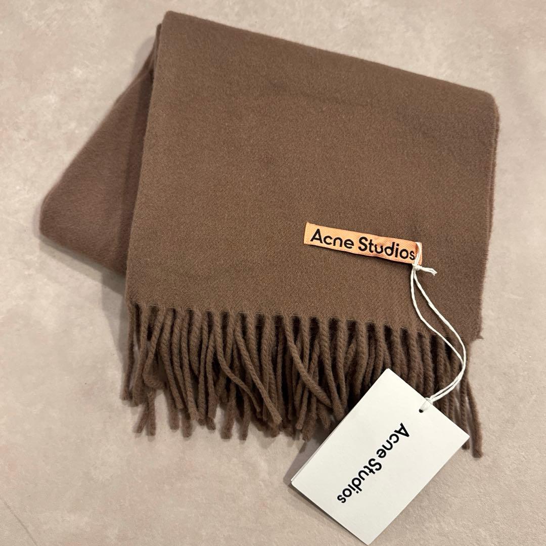 Acne Studios フリンジウールスカーフ ナロー