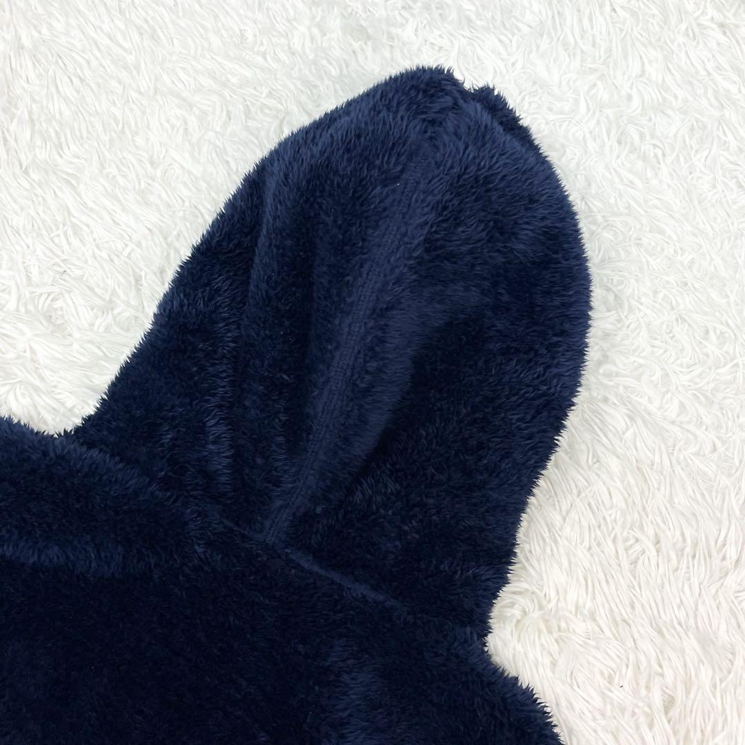 美品 パーリーゲイツ ファー パーカー ジャケット ロゴワッペン リブライン