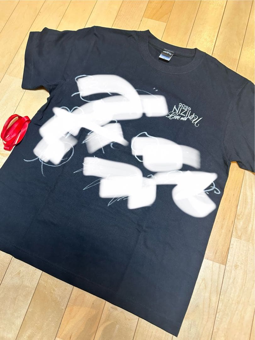 NiziU メンバー全員直筆サイン入りTシャツ ライブ当日リマさんから直接受取