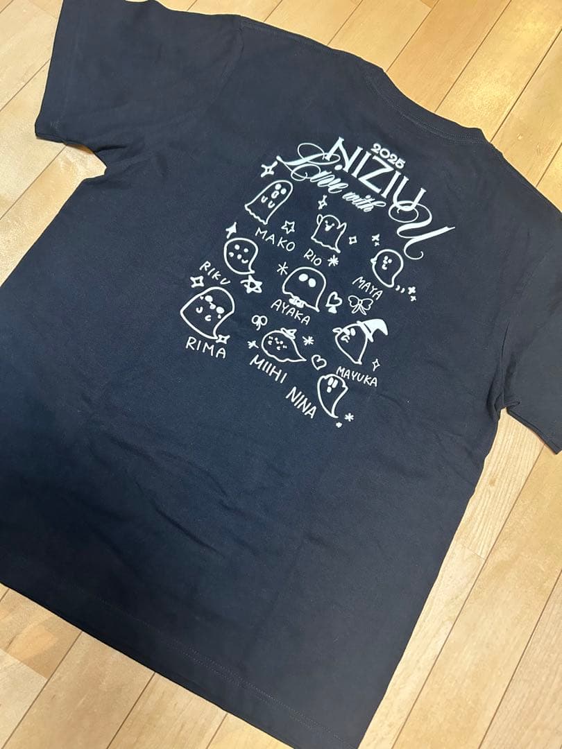 NiziU メンバー全員直筆サイン入りTシャツ ライブ当日リマさんから直接受取