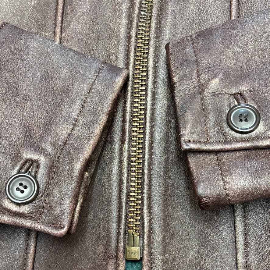 希少　ハーレーダビットソン　本革　レザージャケット ブラウン　L