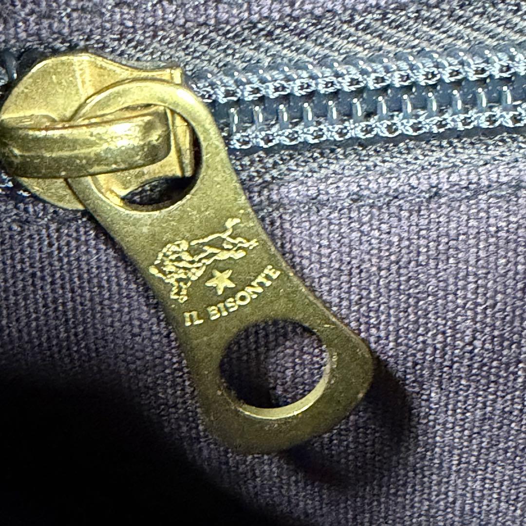 【美品】【希少】イルビゾンテ　ショルダーバッグ　オールレザー　ゴールド金具　黒系