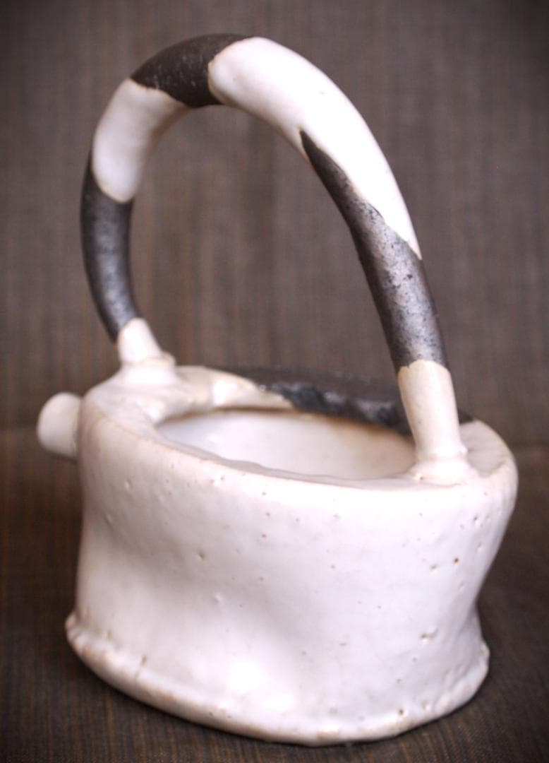 人気作家★石井隆寛【師：隠崎隆一】白釉手付酒注