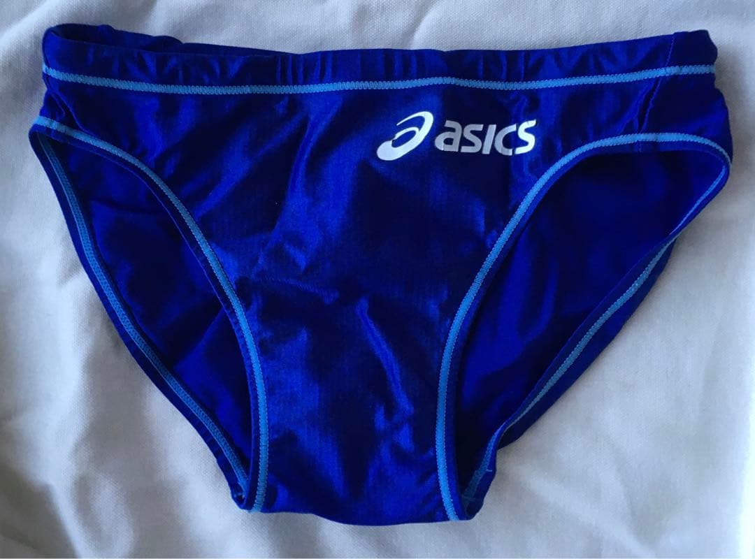アシックス 競パン Mサイズ AMA427 splasher-s ブルー 公認