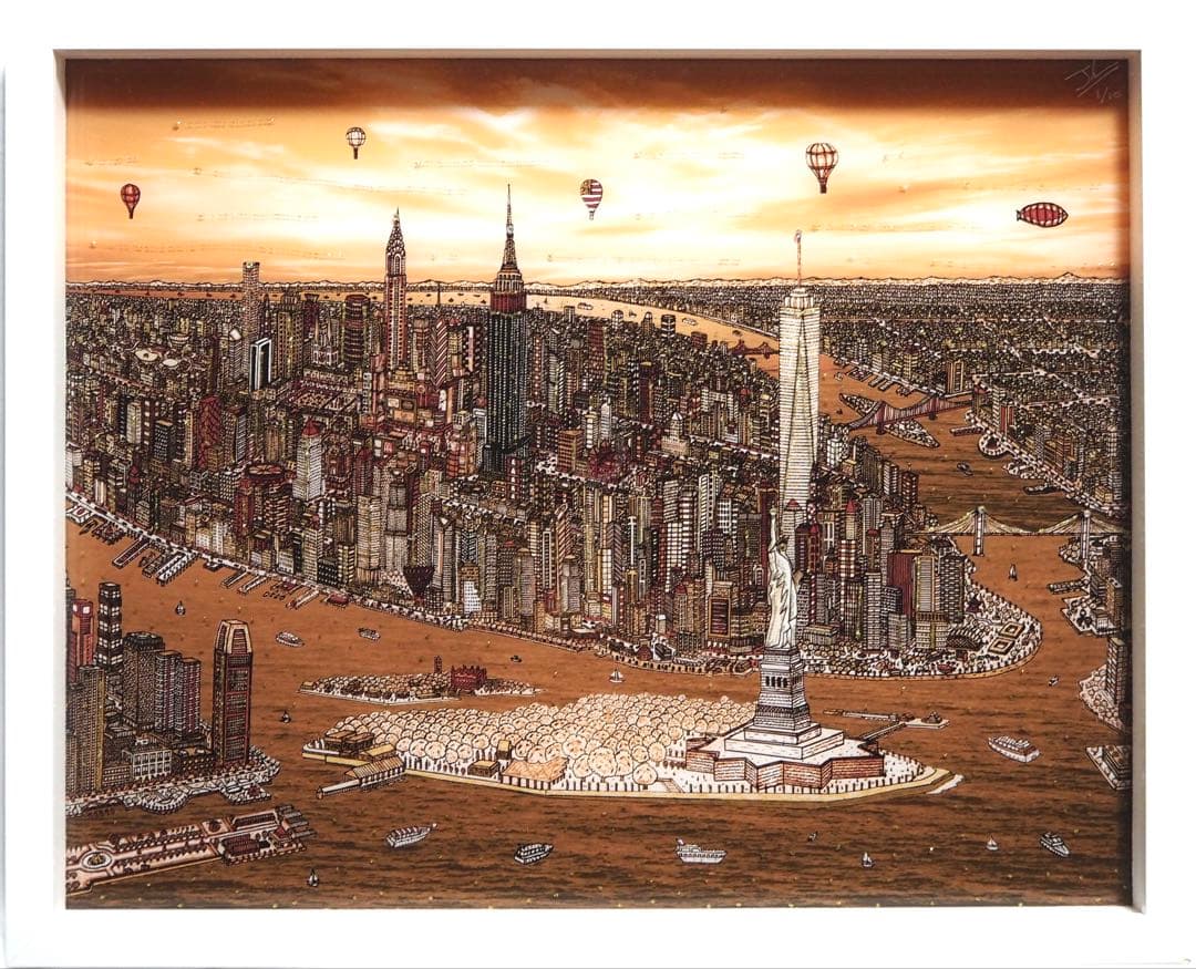 真作■ヨハンペラトーネル 版画 自由の女神■絵画 ジェームスリジィ ファジーノ