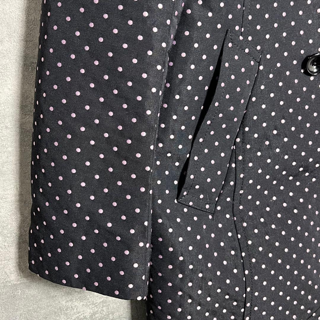 ALMA EN ROSE 森英恵　2ウエイコート　ドット刺繍　サイズ40極美品