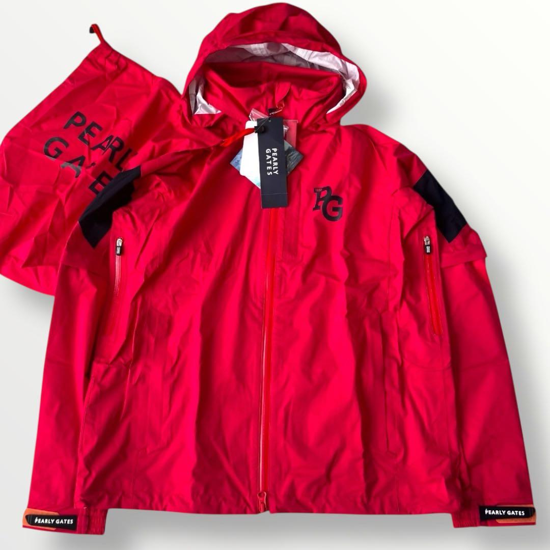 【新品】パーリーゲイツ 4way レインジャケット AQUAX 撥水防水透湿　0