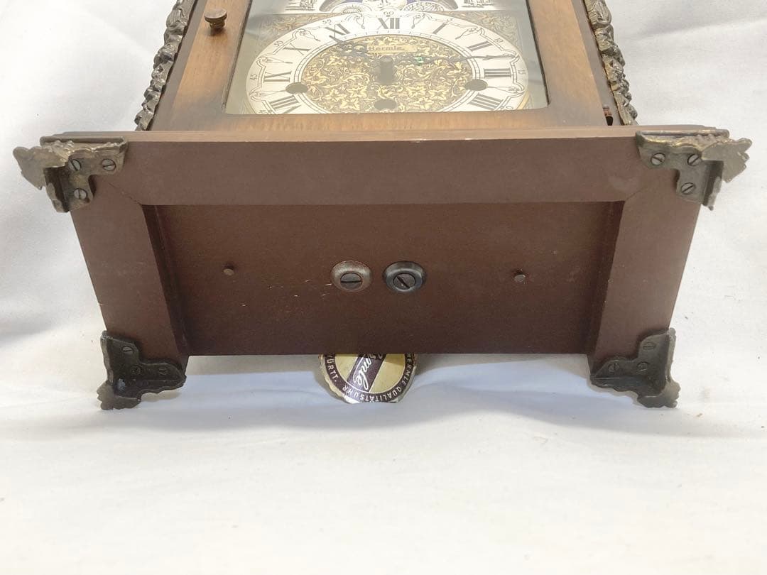 Hermle ヘルムレ ゼンマイ式置き時計 アンティーク時計 ドイツ製