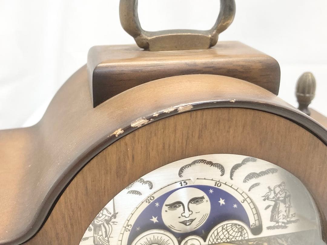 Hermle ヘルムレ ゼンマイ式置き時計 アンティーク時計 ドイツ製