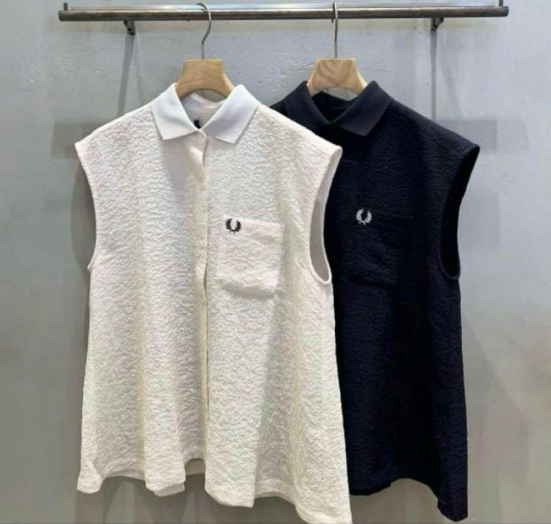 ノースリーブポロシャツ ホワイト