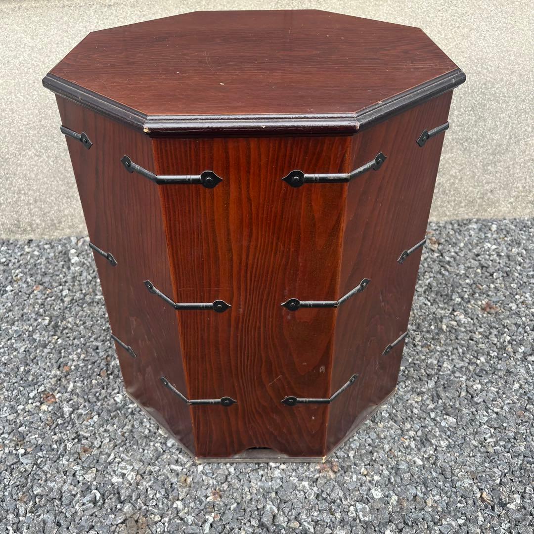 希少　アンティーク　李朝家具　八角箱　帽子入れ 収納箱　韓国美術