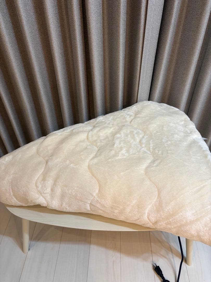 折りたたみ式楕円型こたつ　2点セット　カルミナ