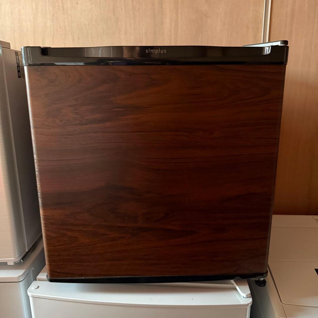 ☆シンプラス 1ドア冷蔵庫☆SP-46L1-WD ブラック木目調