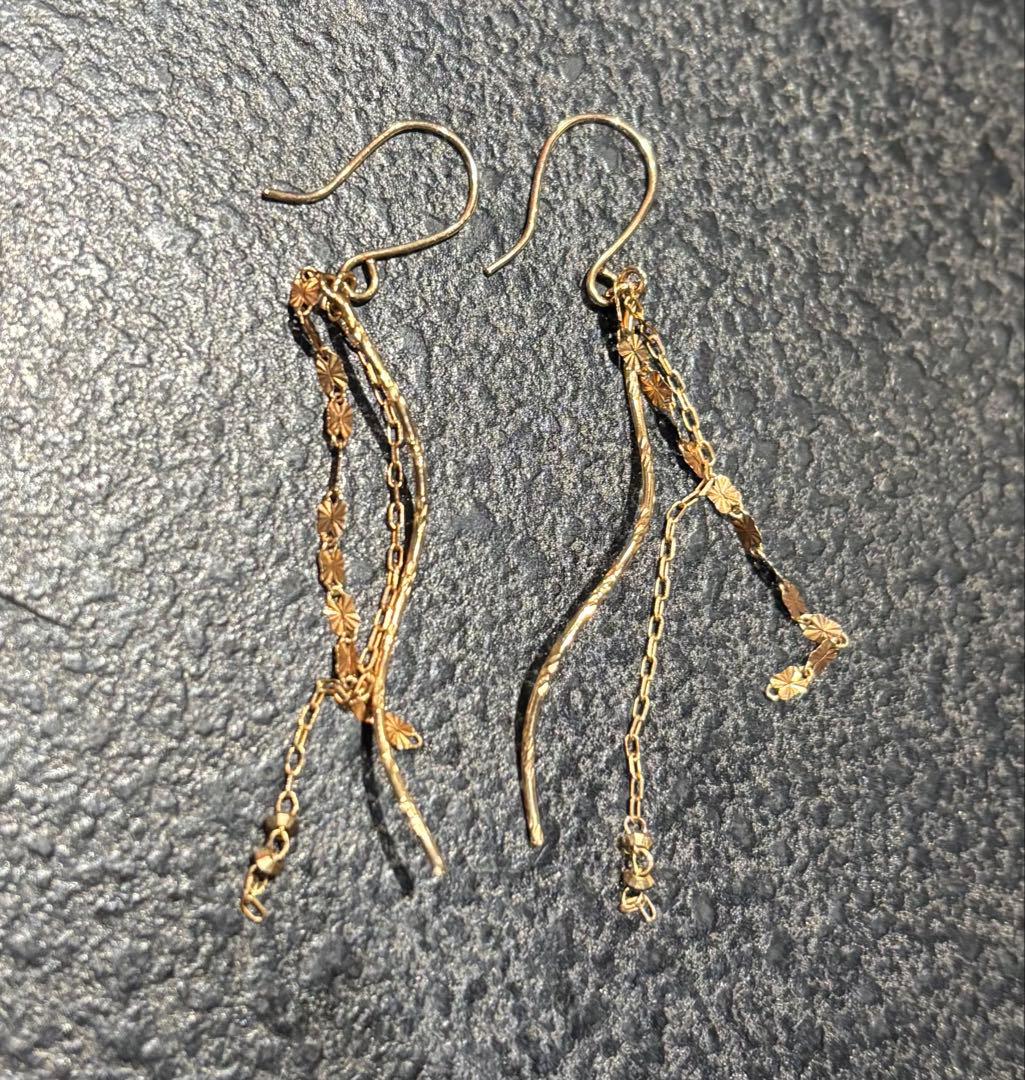 ジュエリーツツミ　k10 ピアス　イエローゴールド