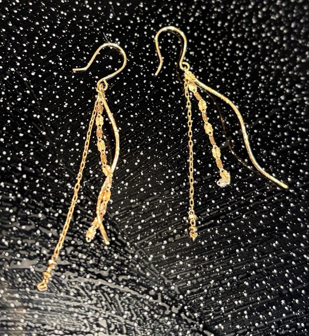 ジュエリーツツミ　k10 ピアス　イエローゴールド