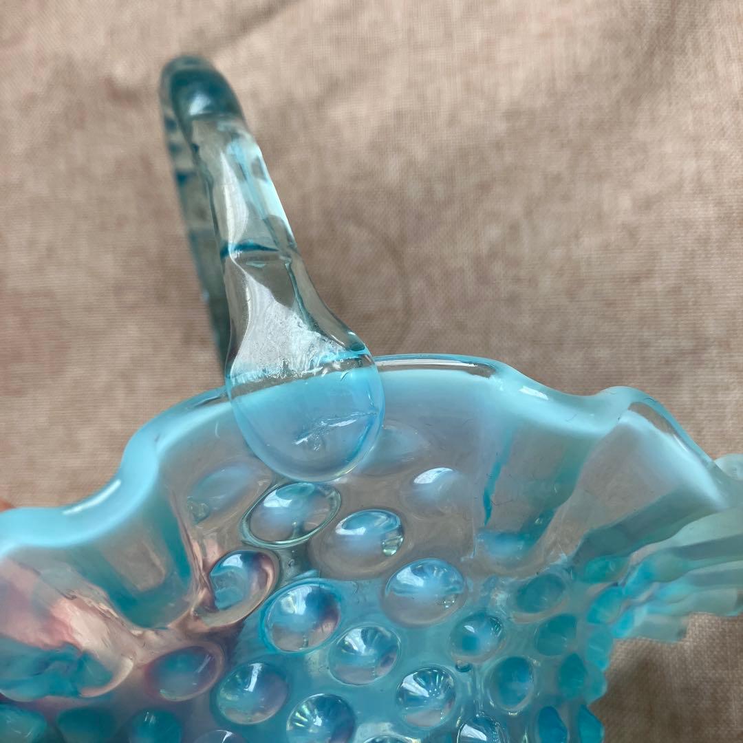 フェントン　アメリカ　ビンテージ　バスケット　ホブネイル