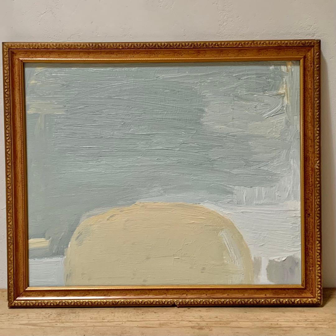 「墓標」 油彩 油絵 木製パネルに油彩 oil on board 現代美術