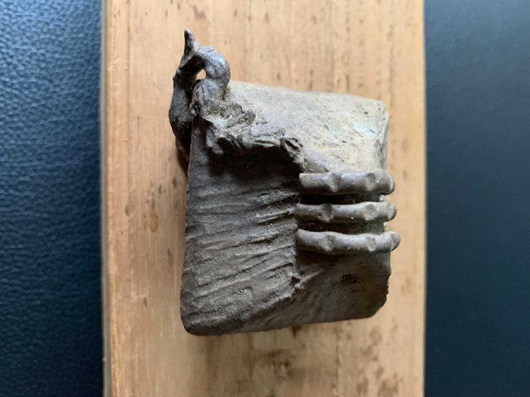 ミニチュア置物、ミニ盆栽に最適　和風インテリア　在銘あり　盆栽用添景物ミニ盆栽