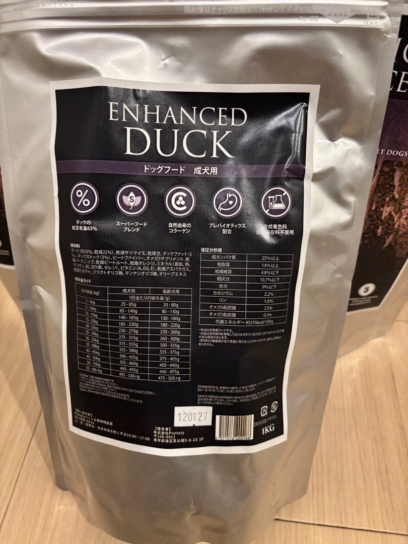 ⭐︎【獣医師推奨】ウルフインサイト ドッグフード エンハンスト ダック1kg全犬種