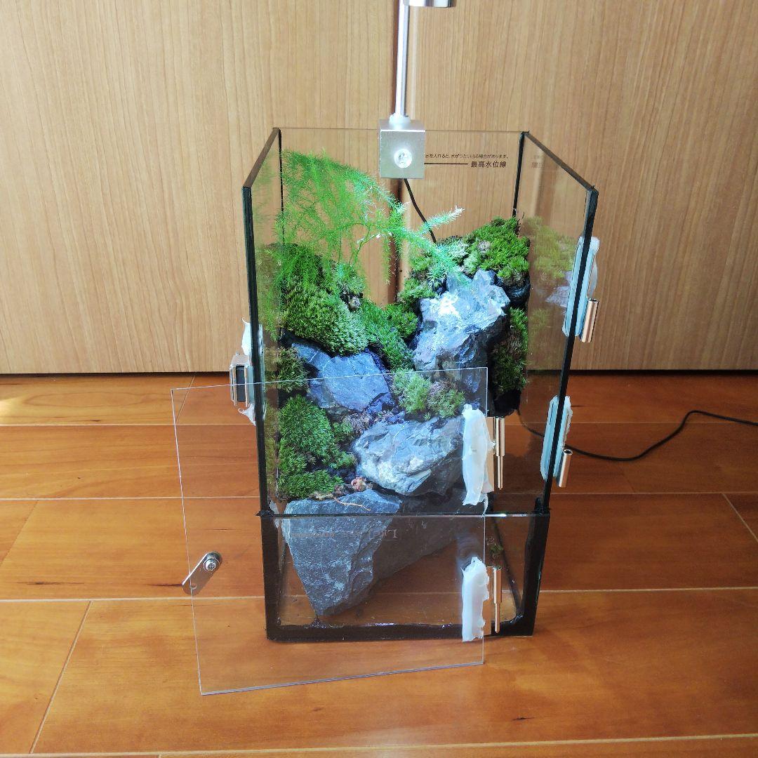 【受注生産】扉付き水槽　イモリウム パルダリウム テラリウム