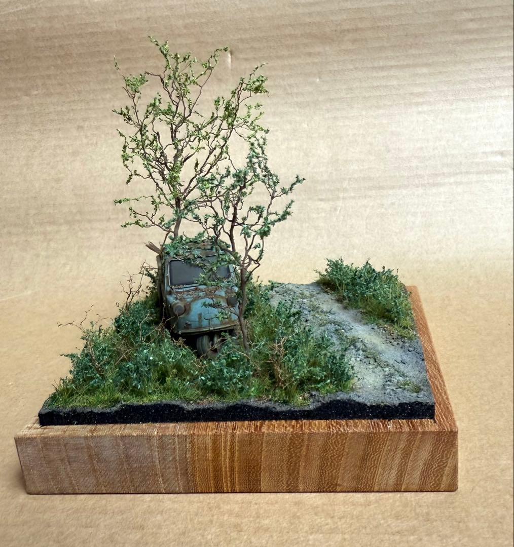 ジオラマ作家の一点物 ★「林道に放置されたミゼット」★ Art Stage K